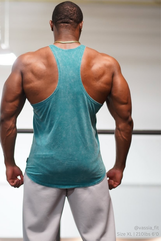 Classic Vintage Washed Racerback Stringer - Deep Sea