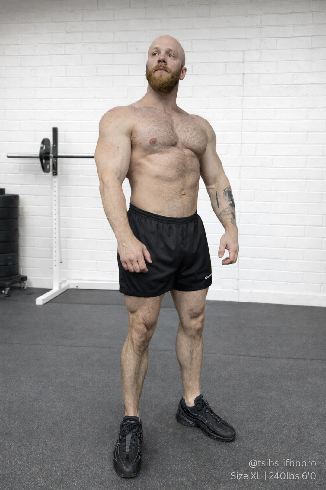 Athletic Mesh Shorts - Black