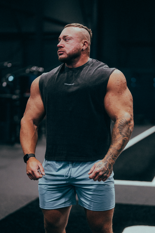 Fortis Zip Pocket Athletic Shorts - Light Blue