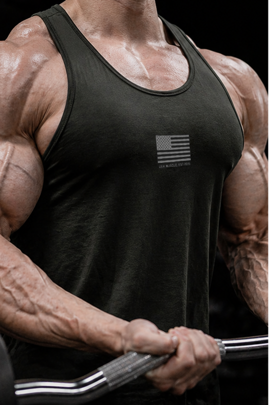 Fast-Dry Bodybuilding Workout Stringer - US of A