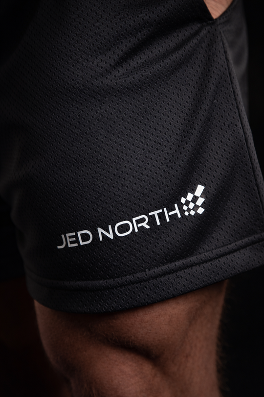 Athletic Mesh Shorts - Black