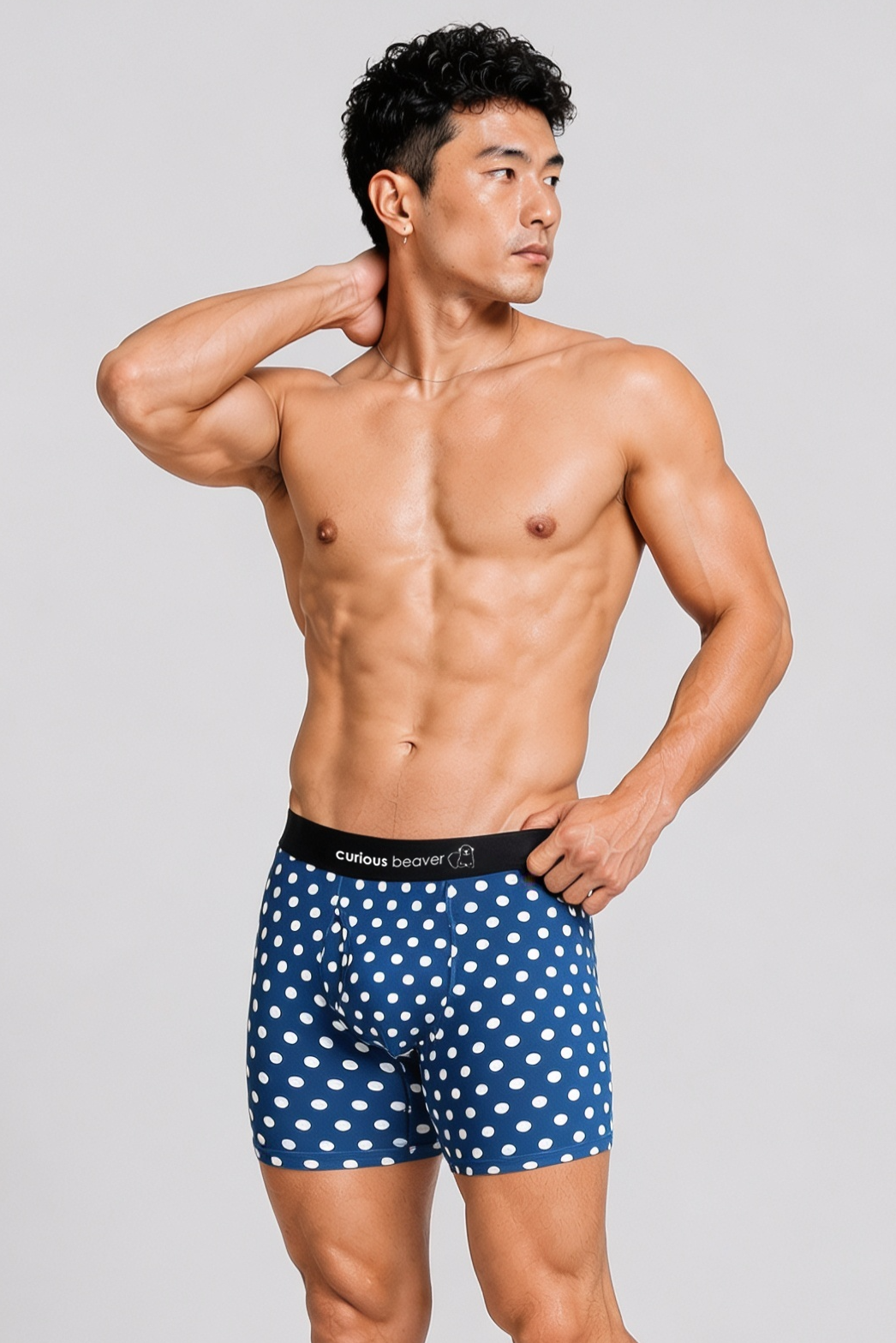 Men's Boxer Briefs - Polka Dots