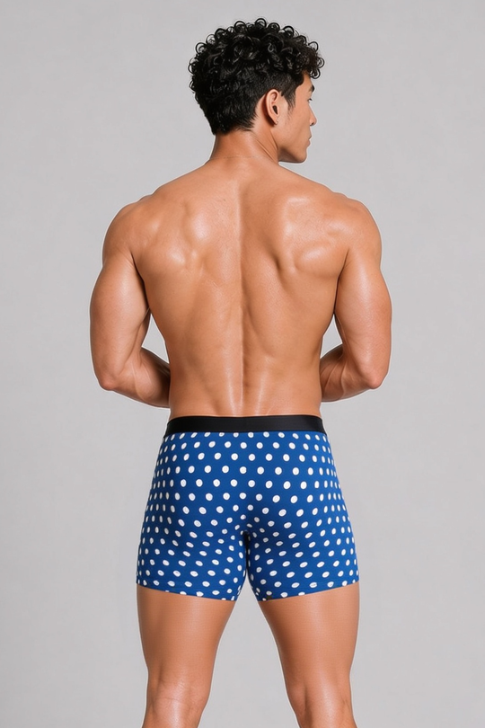 Men's Boxer Briefs - Polka Dots