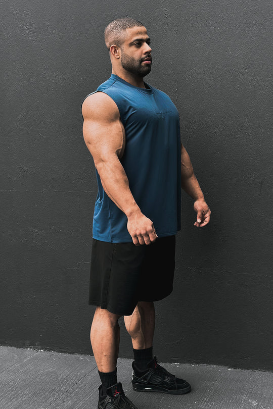 JN Active Muscle Tee - Navy Blue