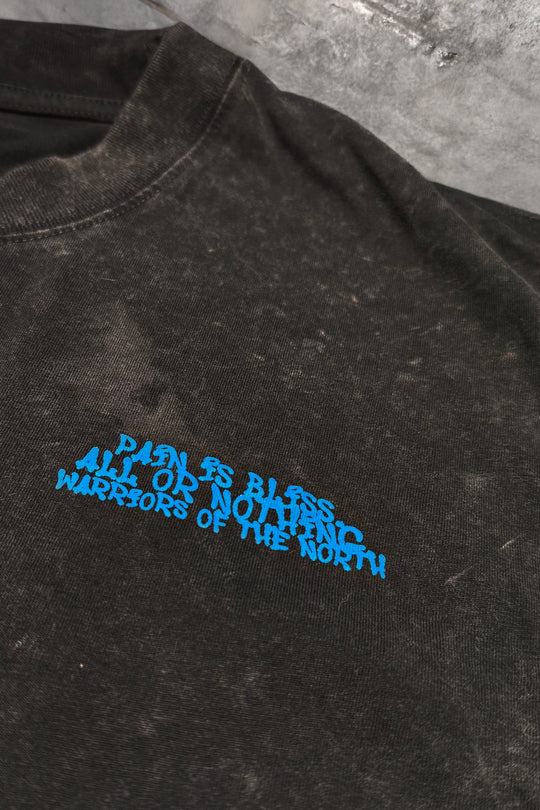 Vintage Washed Oversized T-Shirt - Charcoal Black