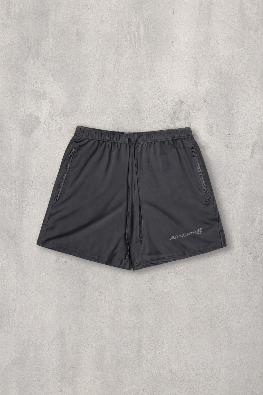 Agile Bodybuilding 4'' Shorts w Zipper Pockets - True Gray
