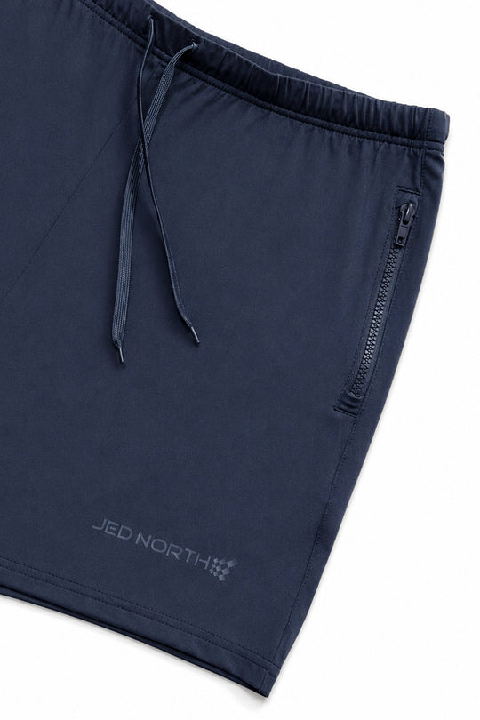 Agile Bodybuilding 4'' Shorts w Zipper Pockets - True Navy