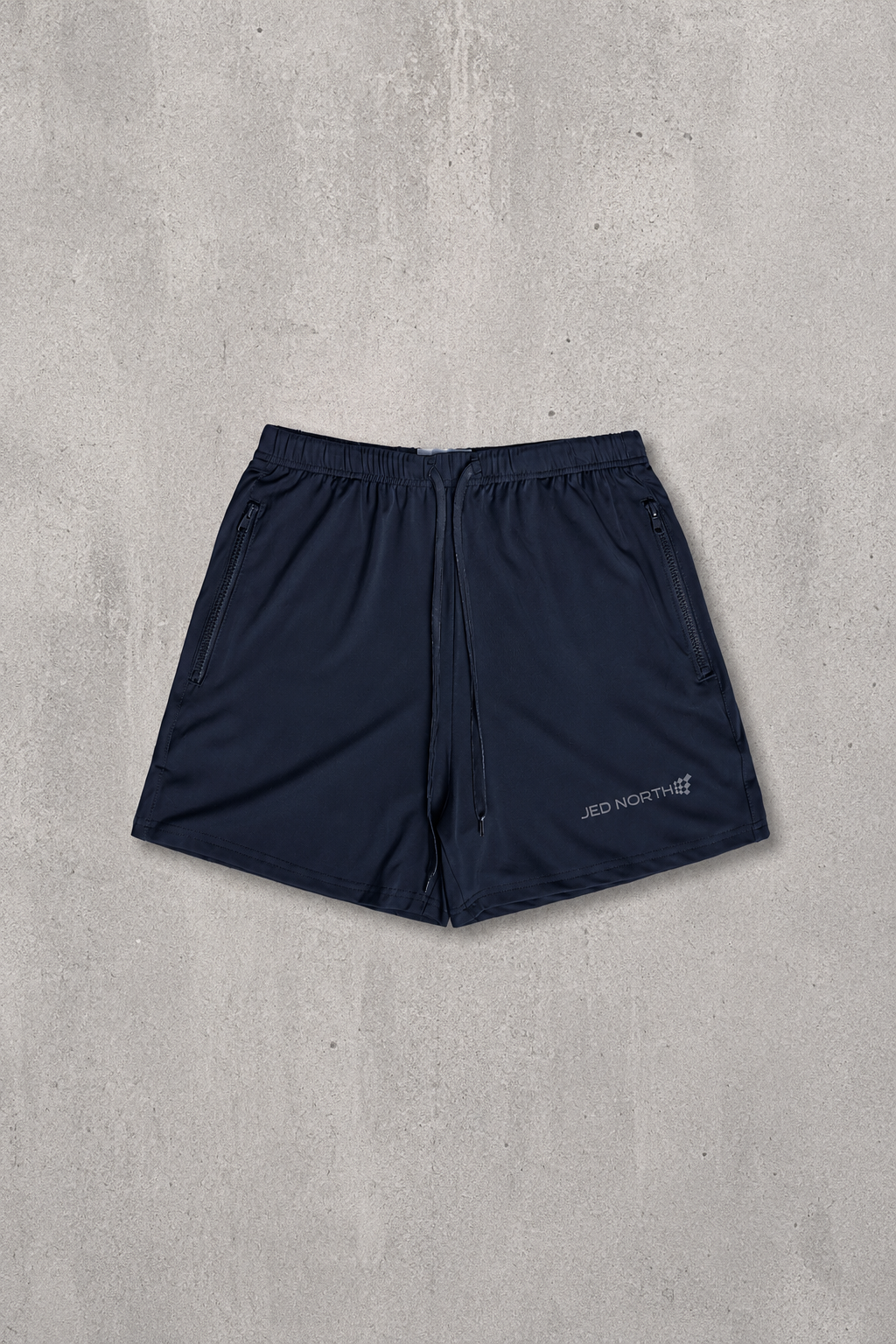 Agile Bodybuilding 4'' Shorts w Zipper Pockets - True Navy