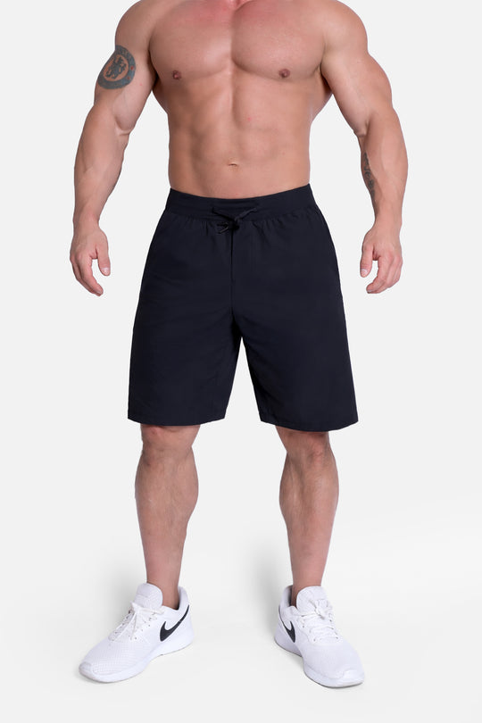 9" Side Cut Training Athletic Shorts - Black