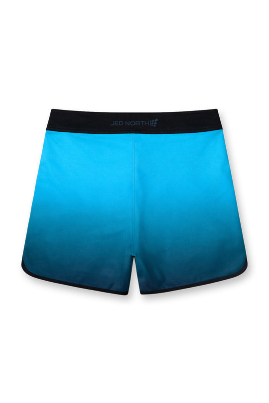 Men's Physique Board Shorts  - 15" Athlete Cut - Teal Fade