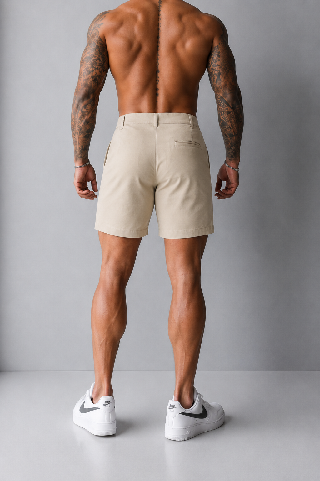 Flex Waist Chino Shorts - Khaki