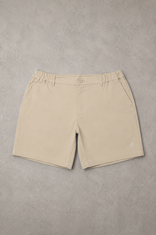 Flex Waist Chino Shorts - Khaki