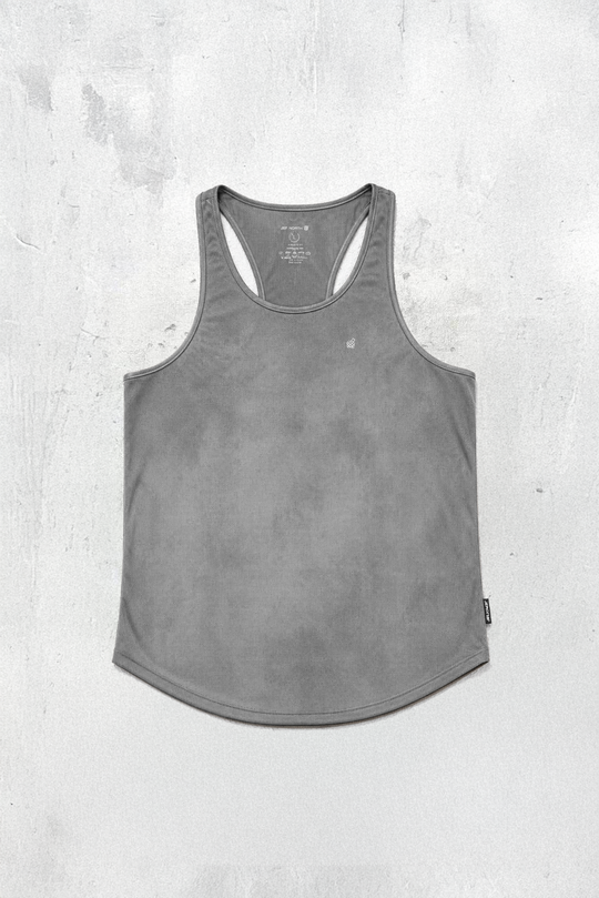 Fast-Dry Bodybuilding Workout Stringer - Dusted Silver