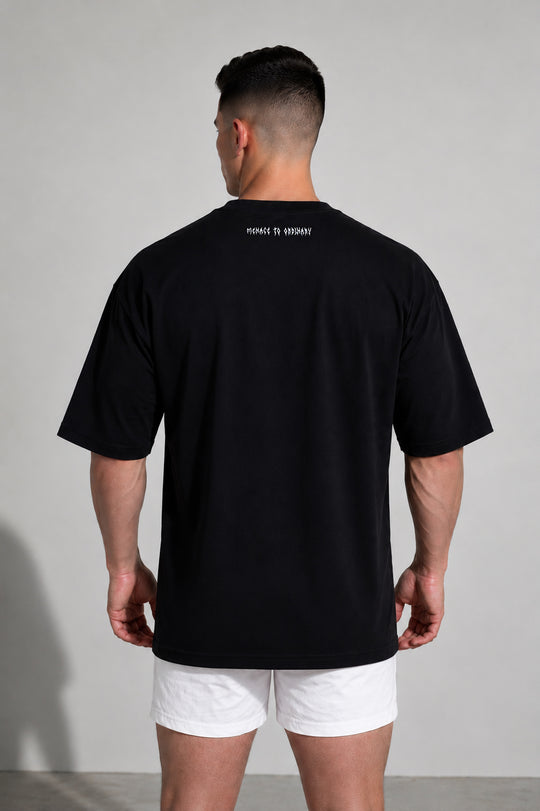 Energy Oversized T-Shirt - Black Menace to Ordinary