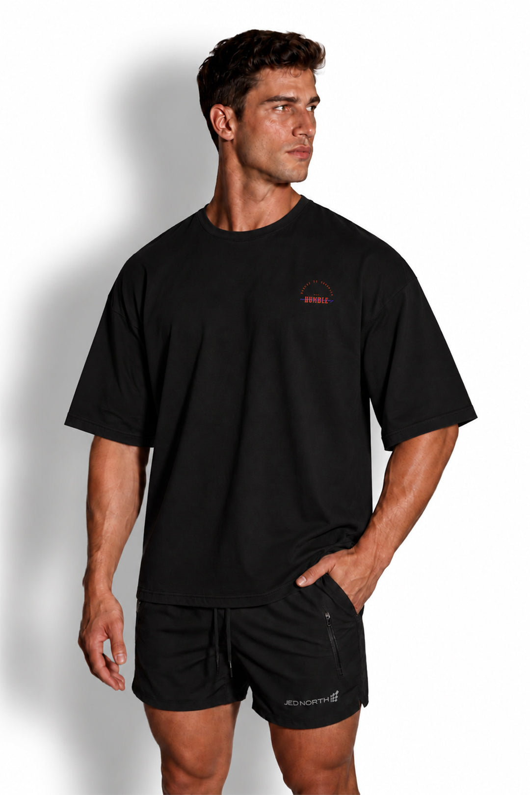 Energy Oversized T-Shirt - Humble Logo Black
