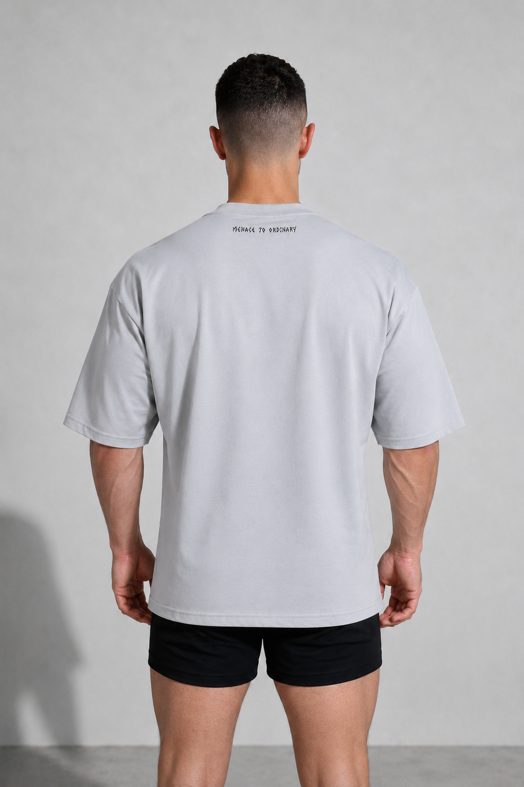 Energy Oversized T-Shirt - Gray Menace to Ordinary