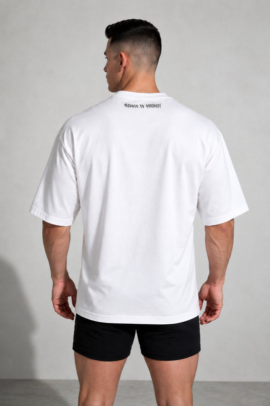 Energy Oversized T-Shirt - White Menace to Ordinary