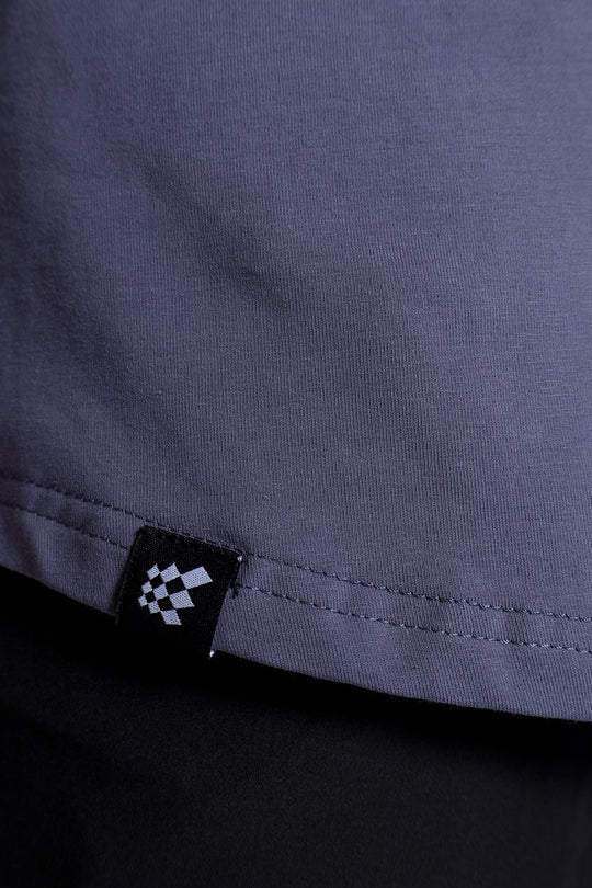 Premium Stretch Button-Up Shirt - Dusty Periwinkle