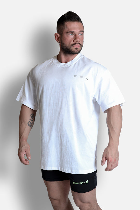 Vintage Oversized T-Shirt - Ring of Fire White