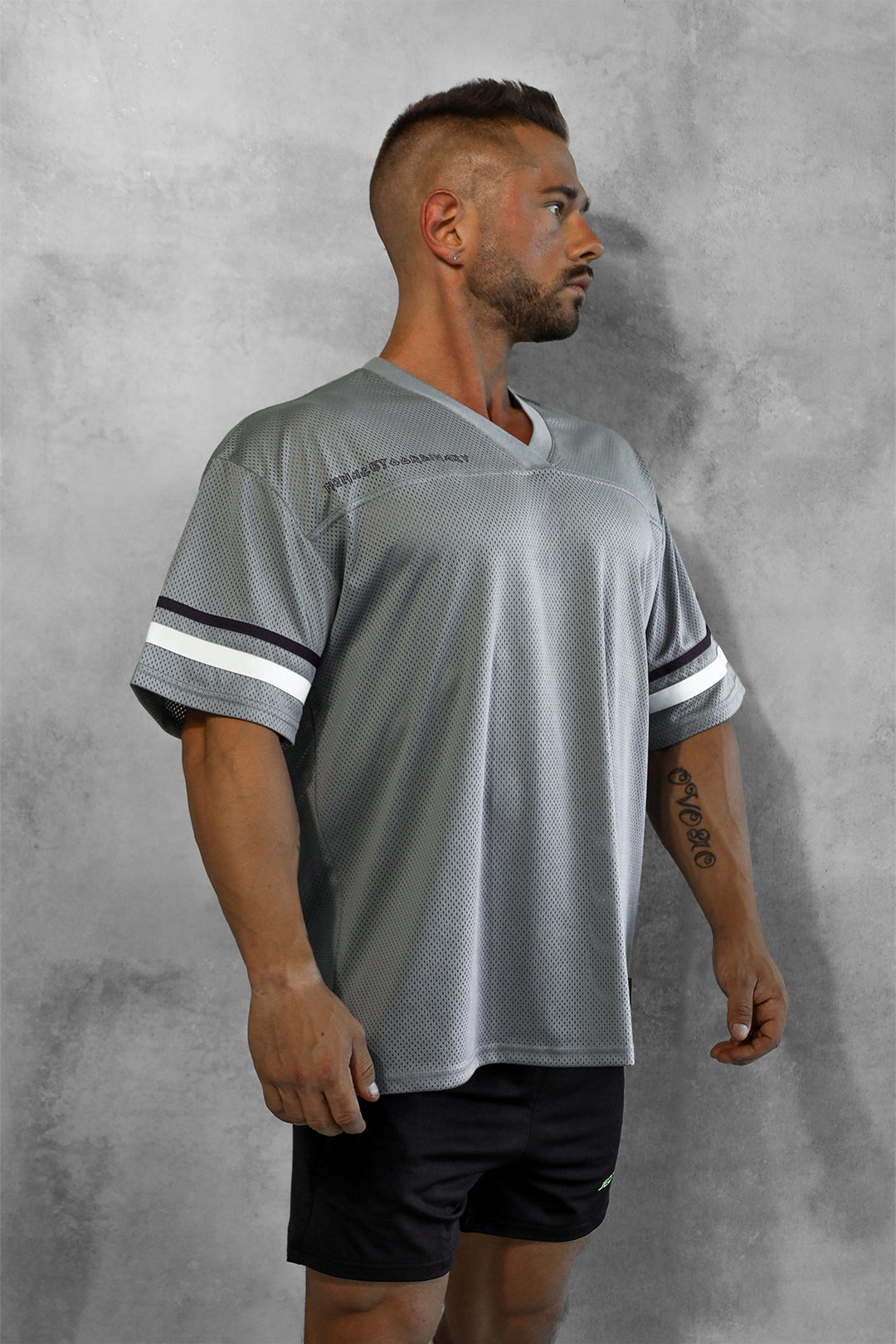 Jed North Warrior V-Neck Jersey - Gray