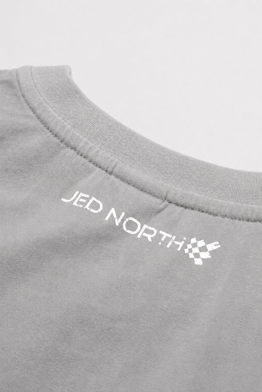 Retro Oversized Muscle Tee - Light Gray