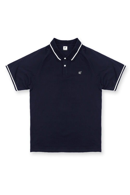Banded Muscle-Fit Polo T-Shirt - Navy