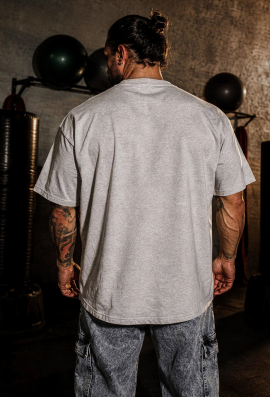Vintage Washed Oversized T-Shirt - Storm Gray