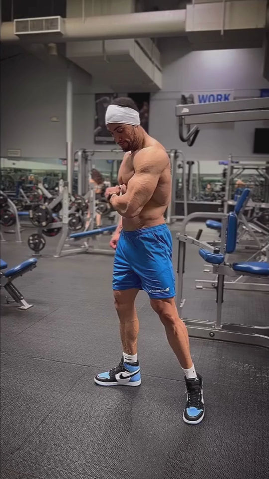 Jersey Mesh 7.5" Gym Shorts - Blue