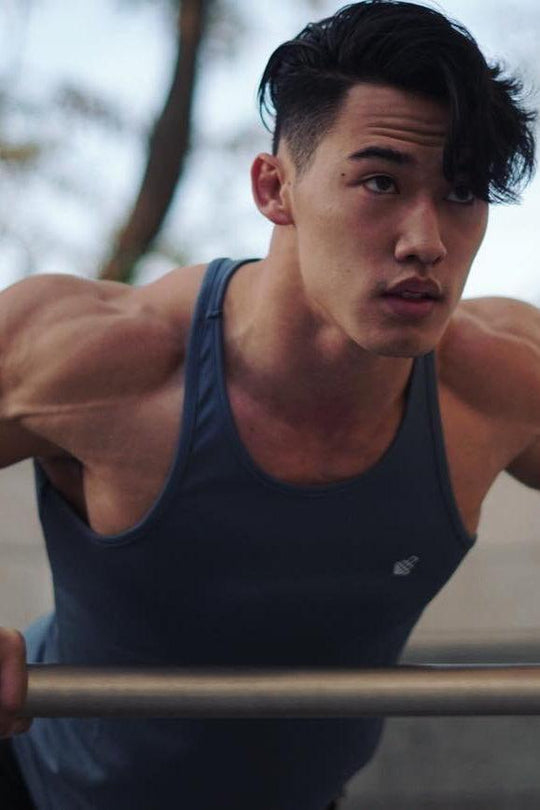 Microfiber Dri-Fit Stringer - Charcoal Gray Tank Tops Jed North 